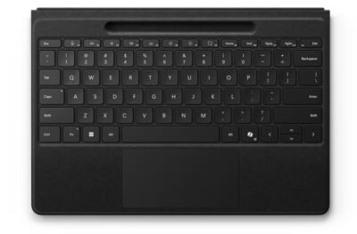 Microsoft Surface Pro Flex Keyboard - Tastatur - med accelerometer, trackpad, Surface Slim Pen 2 opbevaring og opladningsbakke - trådløs - Bluetooth LE - sort - for Surface Pro